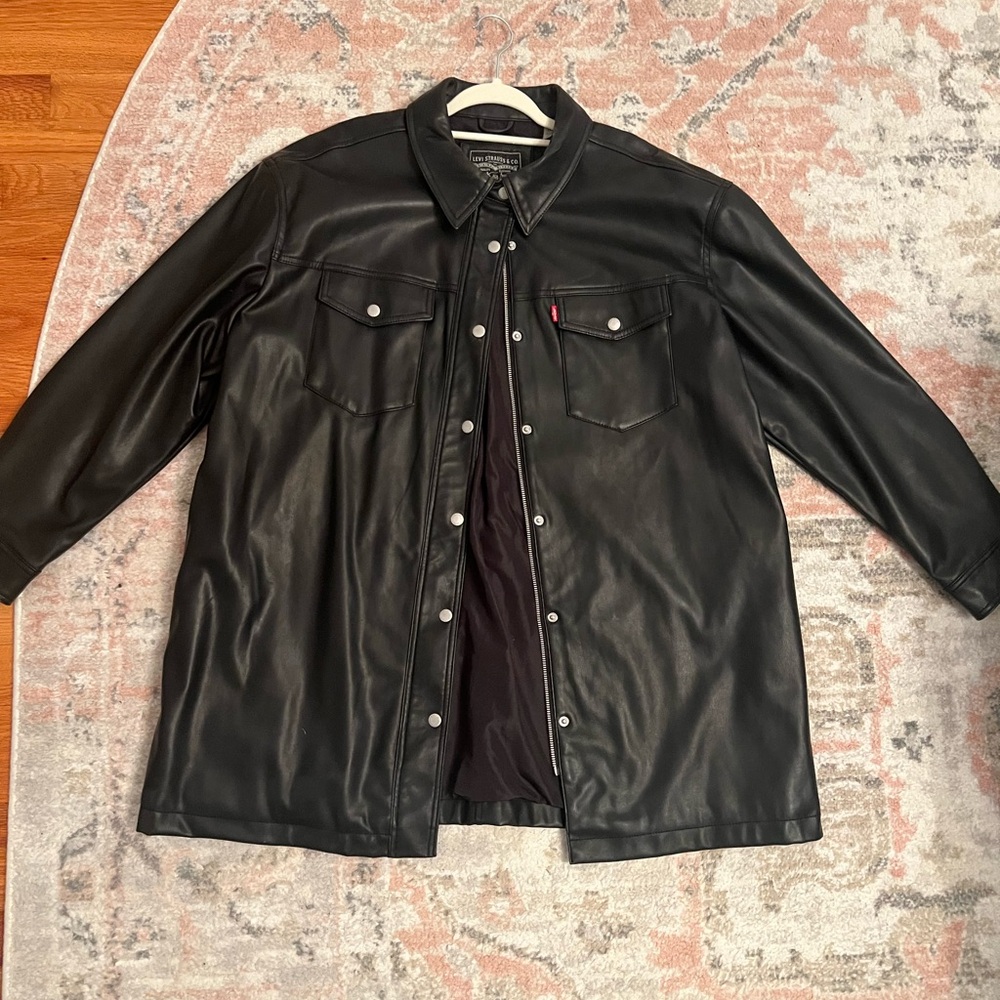 Levi Leather Jacket Dress
